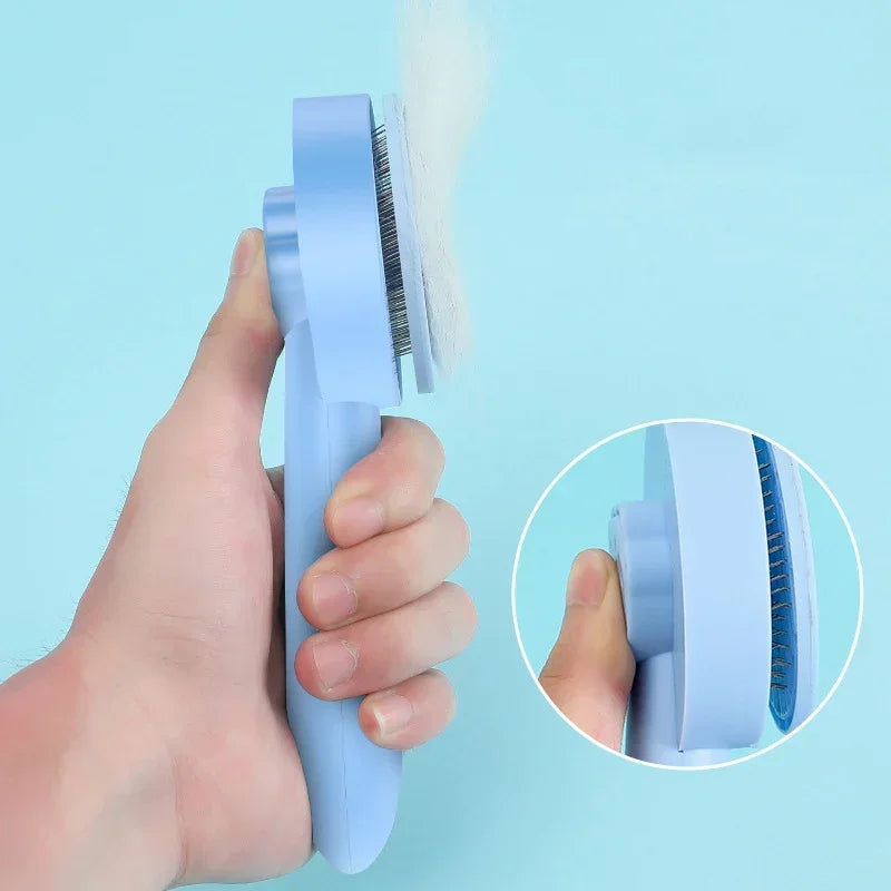Cats Brush for Shedding Long Short Hair Self Cleaning Pet Slicker