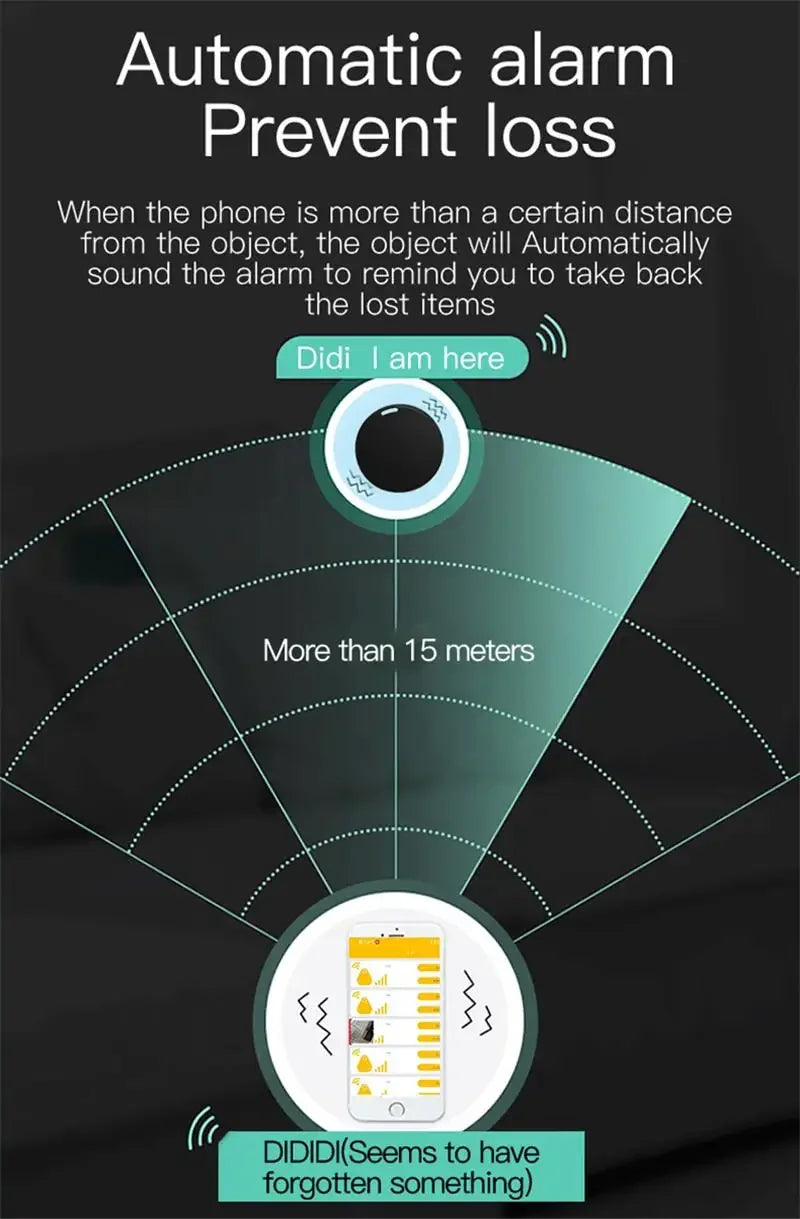 Lenovo Mini GPS Tracker Bluetooth 5.0 Pet Elderly Kids Wallet