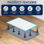 Pet Pee Pad Holder Silicone Dog Urine Pad Holder with Corner Snaps