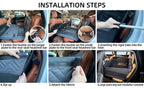 Waterproof Dog Car Seat Cover, Back Seat Extender Pet Hammock Bed