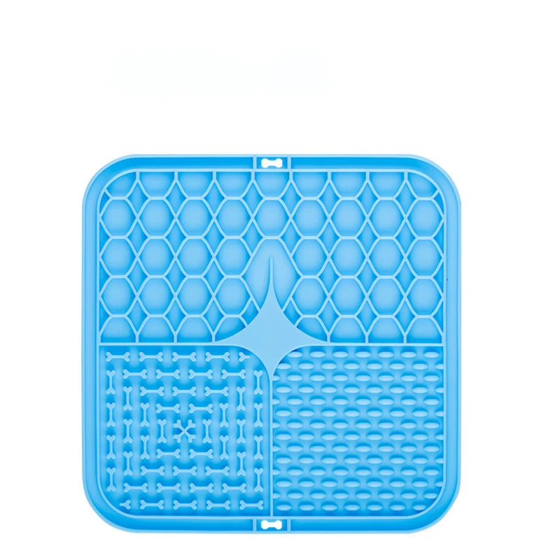 Pet Lick Silicone Mat Slow Feeder Dog Food Plate Bathing