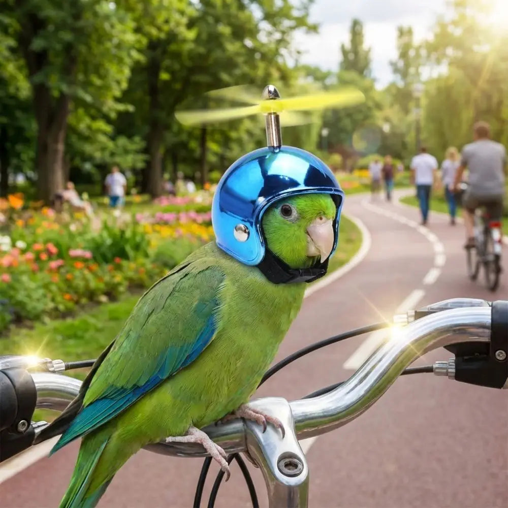 Sun Protection Pet Parrot Safety Helmet Waterproof Motorcycle