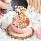 Ceramic Hamster Food Bowl Anti-Rollover Non-Slip Pet Feeding Bowl