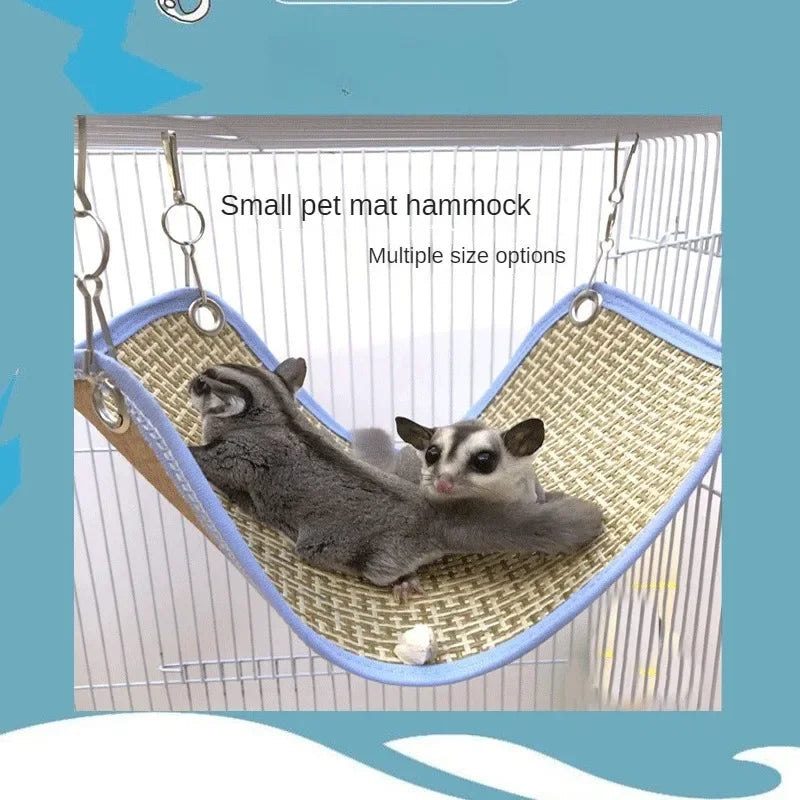 Small Animal Cooling Mat Hammock Hamster Flower Branch Mouse