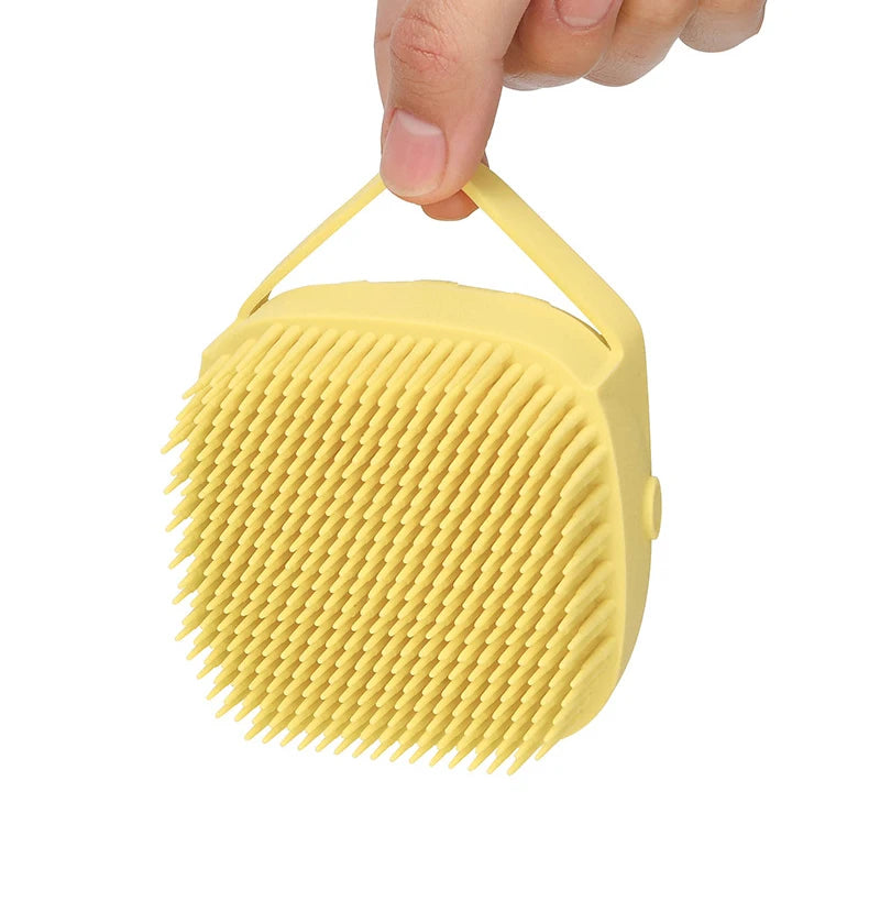 Silicone Dog Bath Massage Gloves Brush Pet Cat Bathroom Cleaning