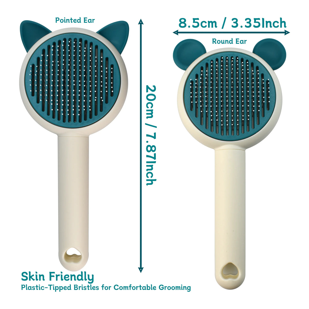 Oitabi Self Cleaning Slicker Brush - Skin Friendly Deshedding