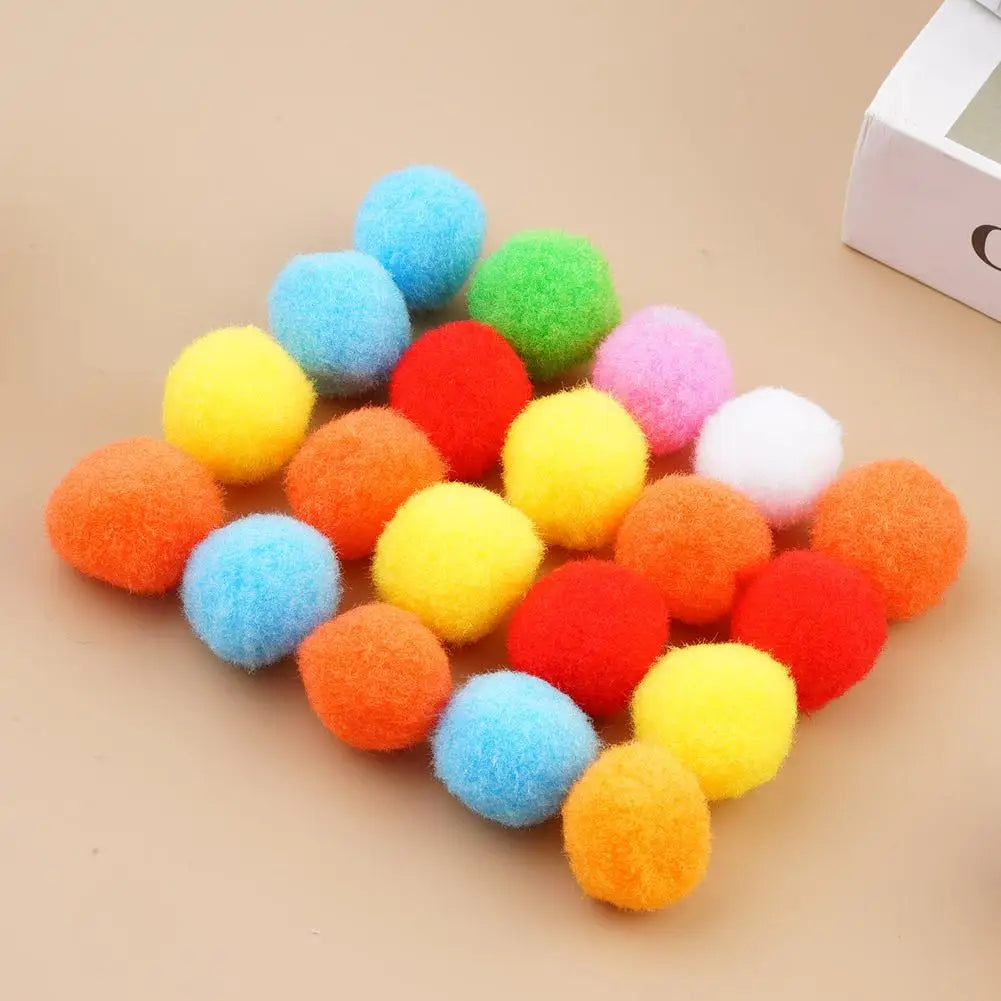 Cat Plush Ball Shooting Mini Pompoms Launcher Games