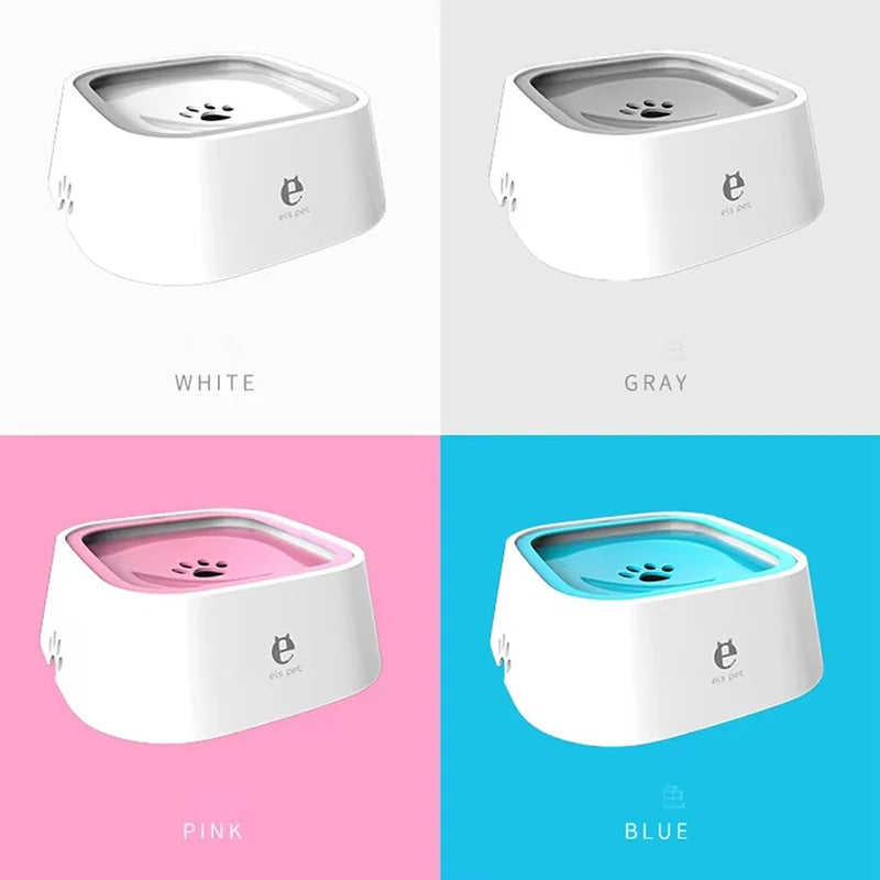 Dog Water Bowl Dog Feeders Slow Water Feeder No-Spill Pet Bowl