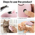 3-in-1 Spray Cat Brush Steamy Dog Brush Electric Spray Cat Hair
