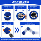 Smart Interactive Dog Toy, Indestructible E-Tpu Toy Ball For