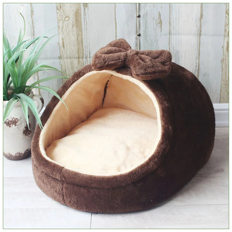 Pet Dog House Warm Dog Bed Kennel Soft Puppy Cushion Cat Nest Dogs