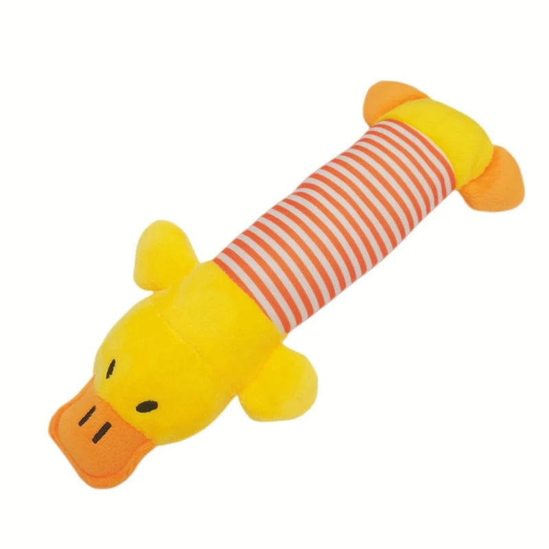 Striped Elephant, Duck, Pig Dog Chewing Toys