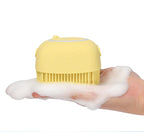 Silicone Dog Bath Massage Gloves Brush Pet Cat Bathroom Cleaning