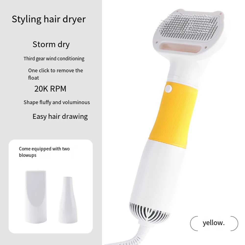3In1 Pet Dog Dryer Quiet Dog Hair Dryers and Comb Brush Grooming