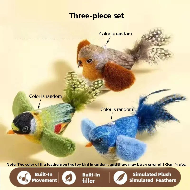 Bird-like Sound Toy Relieves Cat Boredom