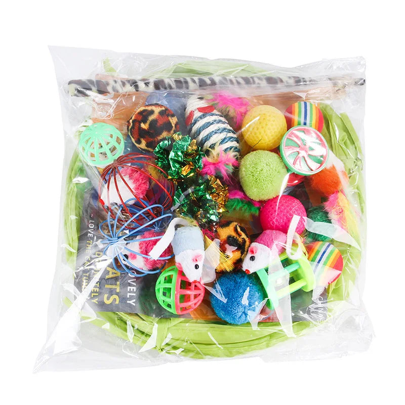 Cat Toy Variety Pack - Funny Sisal Mouse & Ball