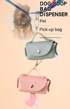Faux Leather Portable Waste Bag Dispenser
