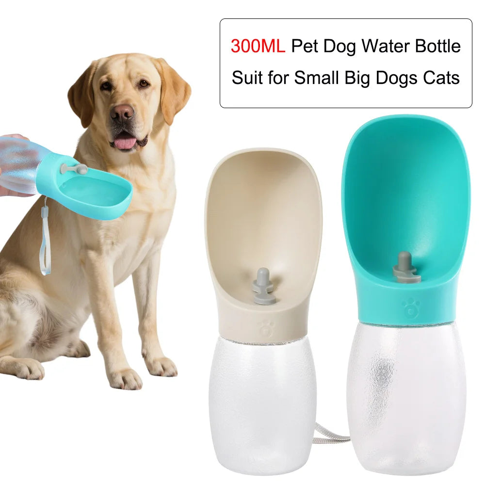 Pet Dog Water Bottle 300Ml Puppy Drinking Bowls For Small Medium
