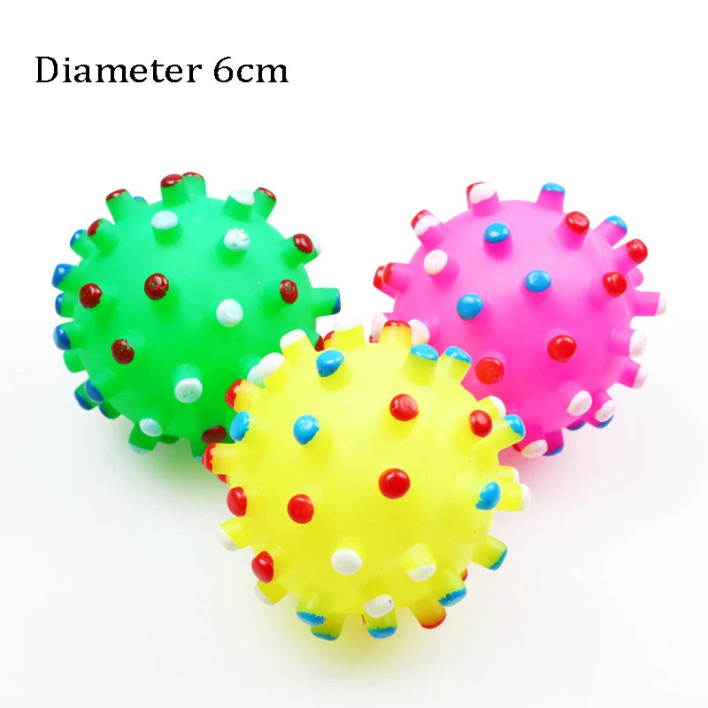 Diameter Pet Dog Ball Toys with Squeak for Small Dogs French