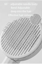 Pet Hair Removal Comb Cat Brush Self Cleaning Slicker Brush for
