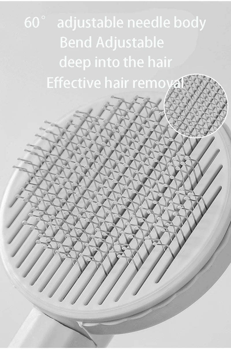 Pet Hair Removal Comb Cat Brush Self Cleaning Slicker Brush for