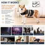 Dog Anxiety Vest Calming Wrap Adjustable Hook And Loop Soft Cotton
