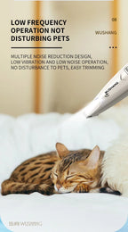 Pet Dog Electric Groomer Trimmer with LED Light Waterproof Pet