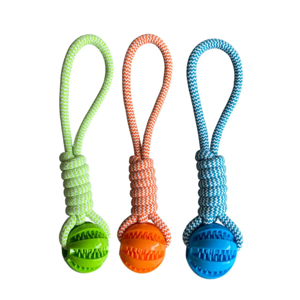 Dog Bite-Resistant Cotton Rope Treat Ball