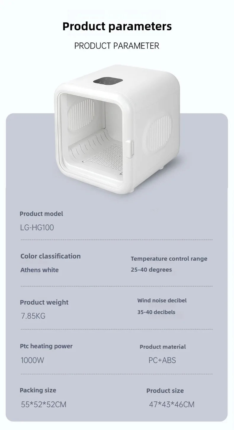Fully Automatic Smart Pet Drying Box Large Capacity Pet Smart