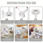 Upgraded Pet Steam Brush Spray Grooming Comb Hair Removal Cleaning