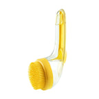 Soft Silicone Pet Bath Massage Brush with Long Handle, Dog Cat