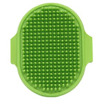 Pet Grooming Brush for Bath Massage, Silicone Bristle Deshedding