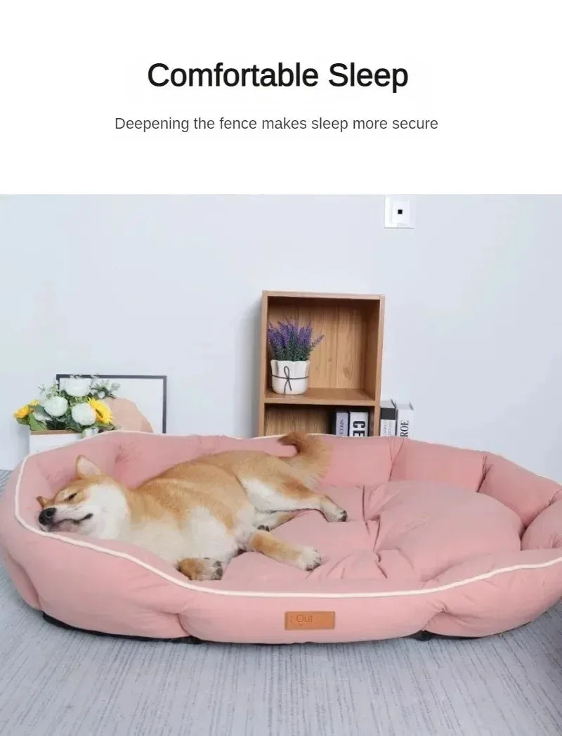 Dog Bed Orthopedic Plush Calming Sofa Pet Bed Donut Nest Soft