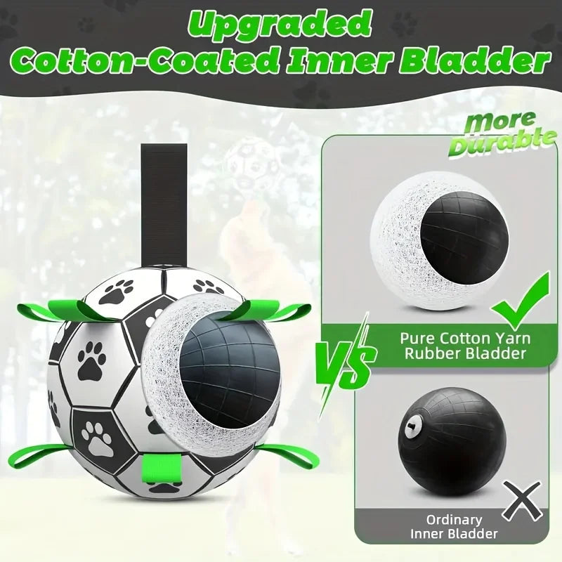 Interactive Dog Soccer Ball, Durable and Tear-Resistant Pet Soccer
