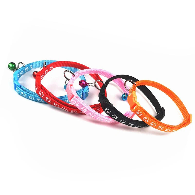 New Hot Pet for Cat Bell Collar Dog Print Cat Collar Multi-Color