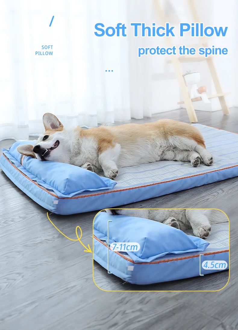 Summer Cooling Dog Bed for Large Medium Dog PUppy Orthopedic
