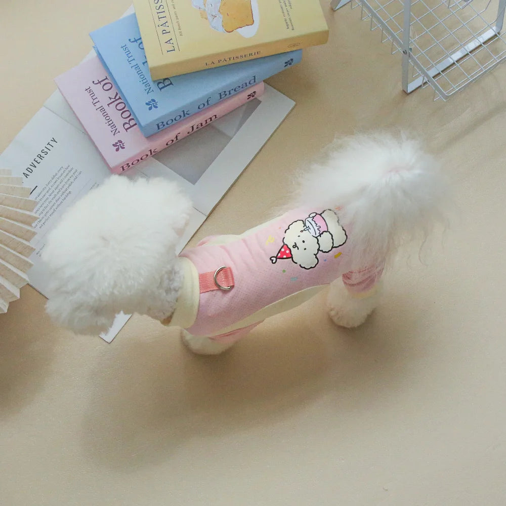 Pet Cool Breathable Cool Clothes Cat and Dog Ice Silk Cooling Four