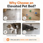 Pet Camping Bed Elevated Bed for Dogs Folding PUppy Camping Bed