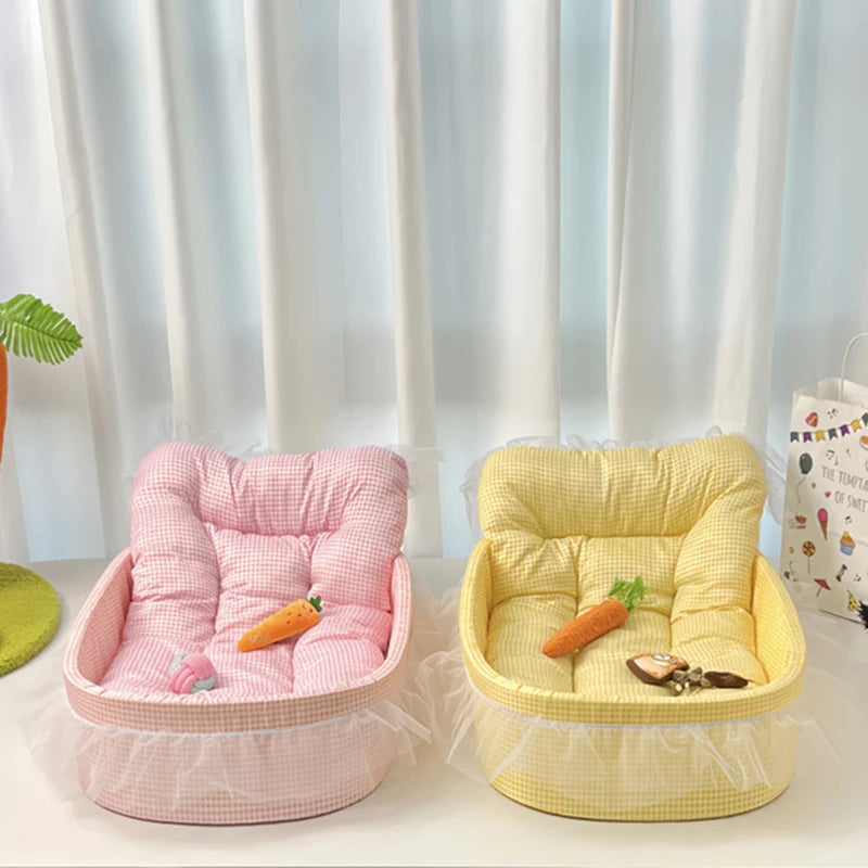 Cat Nest Macaroon Colour Small Dog Kennel Removable Washable Four