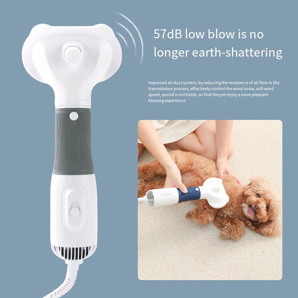 3In1 Pet Dog Dryer Quiet Dog Hair Dryers and Comb Brush Grooming