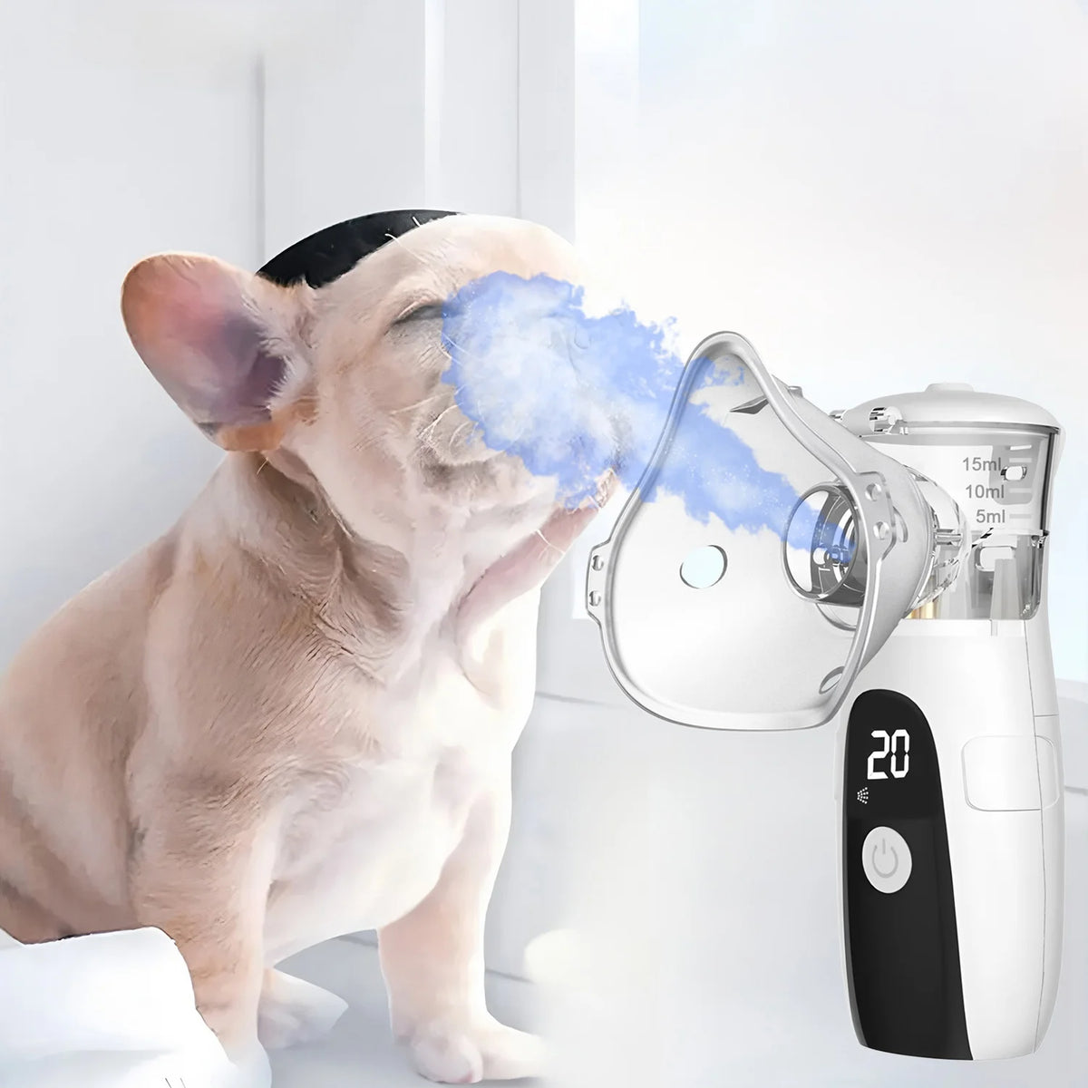 Pet Asthma Inhaler Nebulizer Veterinary Device, Easy-to-Use Respiratory Therapy Machine for Dogs and Cats,Pet Health