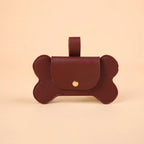 Faux Leather Portable Waste Bag Dispenser