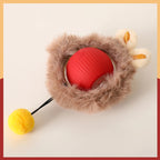 Smart Interactive Cat Toys Ball Fast Rolling in Pouch Hide and