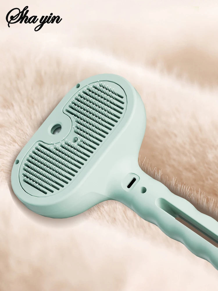 Pet Clean Steam Spray Dog Grooming Brush Unique Steam Brush for