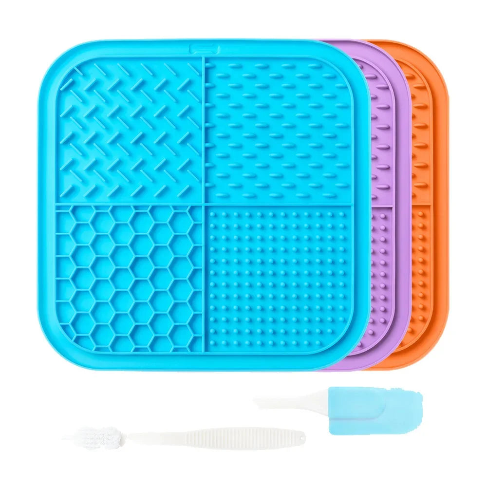 New Pet Silicone Licking Mat Slow Food Maker with Powerful Suction