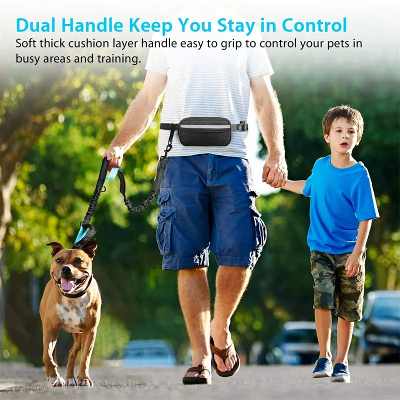 Adjustable Hands-Free Bungee Dog Leash