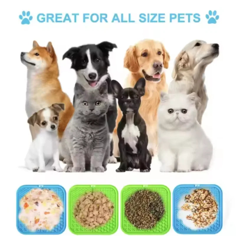 Silicone Dog Lick Mat for Bathing and Training