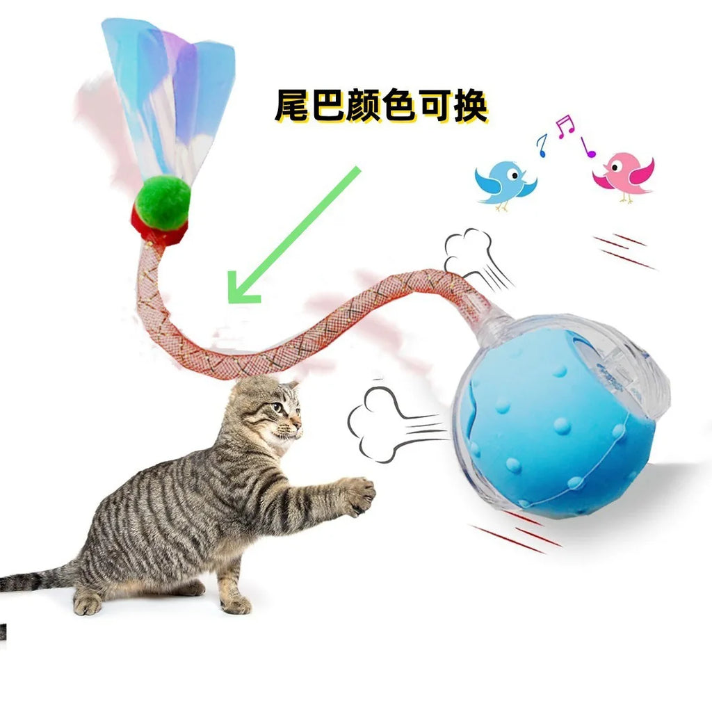 Smart Rolling Ball Cat Toy Interactive Self Play Bite Resistant
