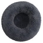 Round Pet Bed for Large Dog Bed Donut Long Plush Cat Bed for