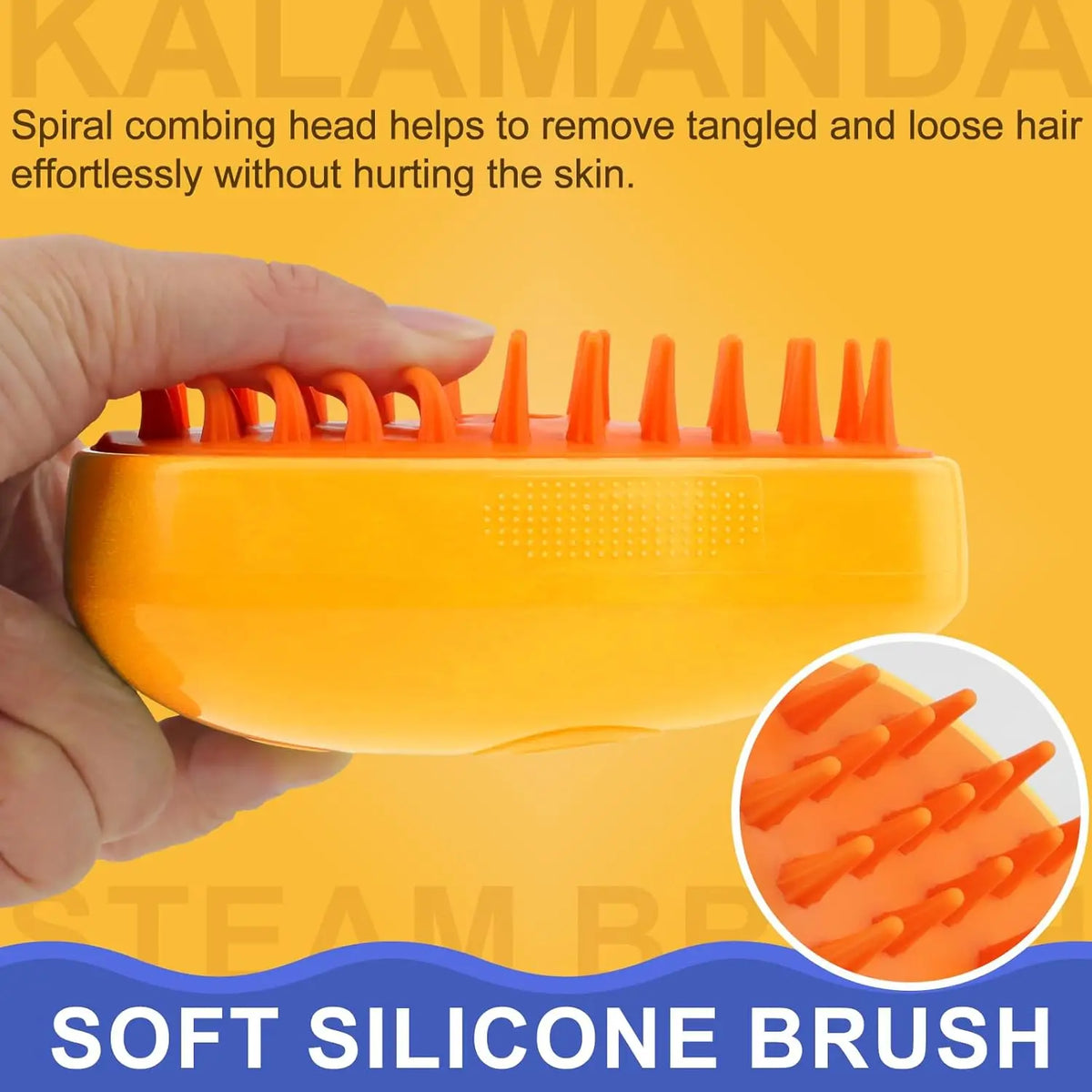 Cat Steam Brush 3 in 1 Dog Steamy Brush Cleanser Silicone Massage